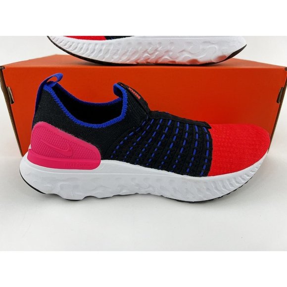 Nike React Phantom Run Flyknit 2 Women's Shoes Sneakers Black Red NO SHOE BOX - Picture 4 of 11
